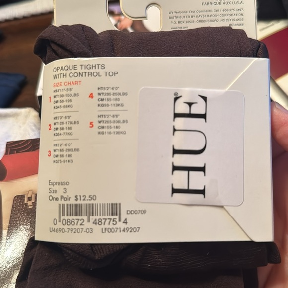 HUE Opaque Tights with Control Top - espresso - Picture 2 of 2